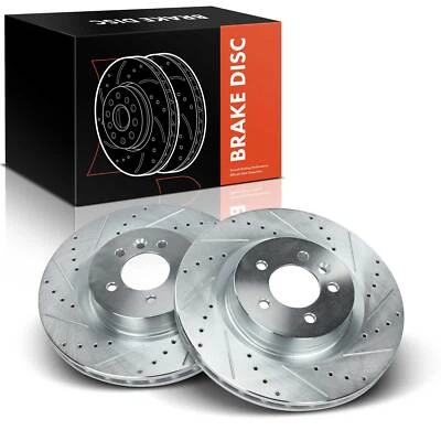 Rotores de freno delanteros perforados derecho y derecho para Land Rover Range Rover Sport Discovery LR4 Foto 1 de 4