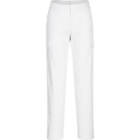 Portwest Womens Stretch Cargo Trousers White 34" 31"