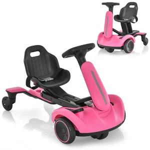 6V Kids Ride On Drift Car Electric Drifting Go Kart for Kids w/ 360° Spin Pink - Picture 1 of 12