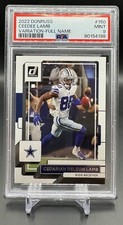 2022 Donruss Full Name Variation Ceedee Lamb Cedarian Deleon Lamb SSP PSA 9 🔥