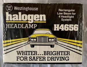 NOS Westinghouse Rectangular Low Beam Headlamp light H4656 - Foto 1 di 3