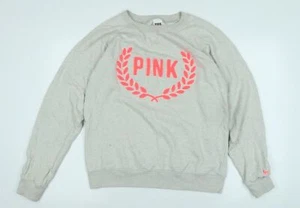 Victoria's Secret Womens Grey Polyester Pullover Sweatshirt Size S - PINK - Picture 1 of 10