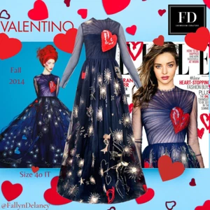 Abito da sera Valentino passerella/editoriale autunno/inverno 2014 taglia 40IT - Foto 1 di 4