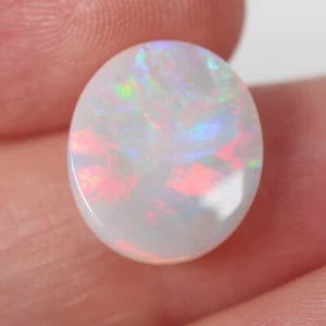 3.93ct Natural Solid Opal, 11.8 x 13.8 x 3.6mm Polished Australian Light Opal - Picture 1 of 7