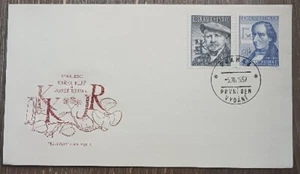 CZECHOSLOVAKIA - 1957 - PRAHA 3 - PRVNI DEN VYDANI - VYNALEZCI KLIC & RESSEL FDC - Picture 1 of 2