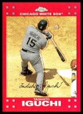 2007 Topps Chrome Red Refractors Tadahito Iguchi 70/99 Chicago White Sox #207