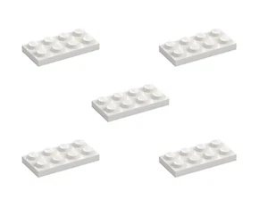 5 Nuevo LEGO Blanco 2x4 Placas 3020 Plano Rectángulo Panel Placa 4x2 302001 City - Imagen 1 de 6