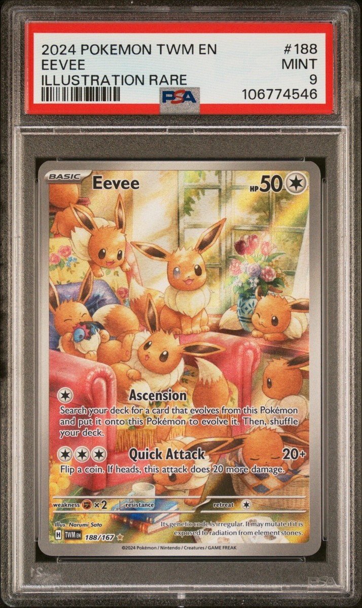 Eevee Pokémon TCG Professional Sports Authenticator (PSA Eevee Pokémon TCG Professional Sports Authenticator (PSA