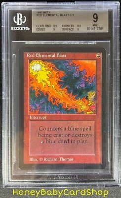 MTG Limited Edition Beta 1993 Red Elemental Blast BGS 9.0 MINT Old School 93/94 - Image 1 of 4