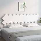 Bed Headboard White 196X3x805 Cm Solid Wood Pine