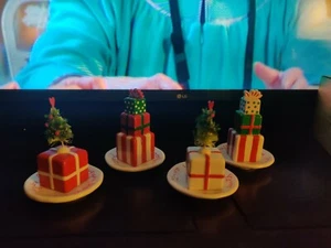 DEPARTMENT 56 Time To Celebrate 'Sweet Thoughts' Petit Fours 🎄 Set of 4 - Cute! - Picture 1 of 8