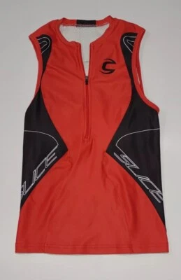 Camiseta deportiva de ciclismo Cannondale SLICE chaleco para mujer XS sin mangas roja negra bicicleta Foto 1 de 4