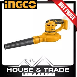 INGCO Blower Cordless 20v Li-Ion Air Volume: 2.7m3/min HTP-CABLI2001 TOOL ONLY - Picture 1 of 6