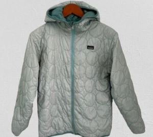 PATAGONIA HOODED Quilted REVERSIBLE JACKET Size Large - Picture 1 of 12