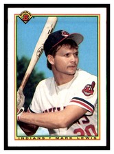 1990 Bowman #338 MARK LEWIS Cleveland Indians ~E6U