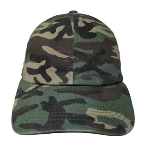 Ethos Slideback Hat Camouflage OSFA Adjustable Vented Holes 6 Panel Blank - Picture 1 of 7