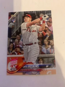2018 Topps Update Series #US268 Rhys Hoskins Philadelphia Phillies Card RC - Picture 1 of 2