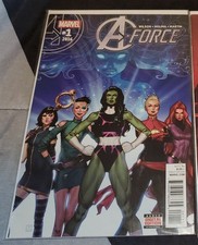 A-Force #1, (Marvel 2016) She-Hulk, Captain Marvel