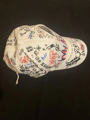 1 gorra de béisbol transpirable con patrón de graffiti blanca ajustable para hombre Foto 1 de 4