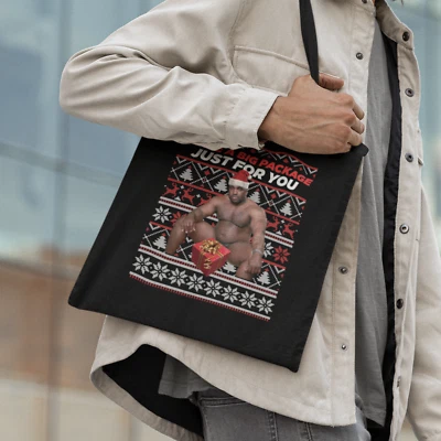 WILLOW GIFTS Barry Wood Big Package Tote Bag - Novelty Funny Rude Crude Explicit Joke Shopper