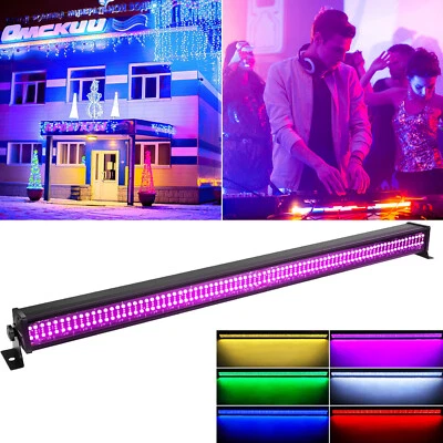 168W 336 LED RGB Wall Washer Licht Bar Bühnenbeleuchtung DMX DJ Show Weihnachten - Bild 1 von 4