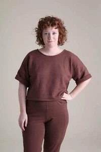 Chloe Tee in Chestnut - Picture 1 of 6