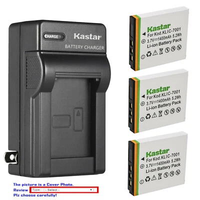 Cargador de pared de batería Kastar para cámara Benq D-Li213 y Benq DC E1050 DC E1050T Foto 1 de 4