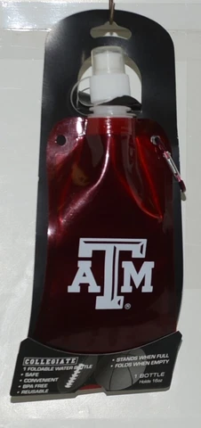 Collegiate Licensed Texas A&M Reusable Foldable Water Bottle Cover