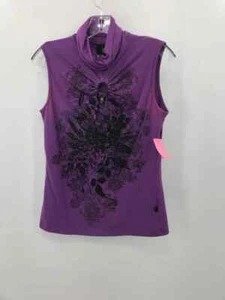 Camiseta sin mangas Just Cavalli púrpura talla mediana - Imagen 1 de 3