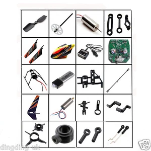 Repuestos de helicóptero de radiocontrol WLtoys V911 4 canales cargador transmisor de batería motor Reino Unido - Imagen 1 de 18