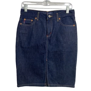 GUESS ? JEANS Damen Jeansrock Größe 26 Blau Bleistift Frontschlitz High Waist - Bild 1 von 11