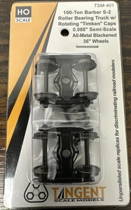 Camiones con rodamientos de rodillos Barber S-2 de 100 toneladas modelos a escala tangente escala HO TSM-401 - Imagen 1 de 4