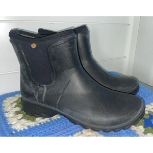 BOGS Größe 10 schwarz Sauvie Slipper wasserdicht Chelsea Stiefelette 72203-001 - Bild 1 von 12