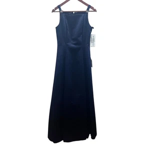 BETSY & ADAM Square Neckline Rhinestone Straps Women's Formal Maxi Dress 6 NEW - Picture 1 of 7