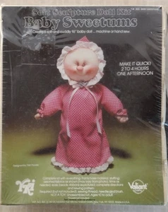 Valiant Vintage Soft Sculpture Doll Complete Kit Baby Sweetums NOS Sealed Craft - Picture 1 of 9