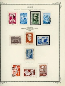 BRAZIL Selections on Scott Specialty Album Page Lot #39 - SEE SCAN - $$$ - Picture 1 of 1
