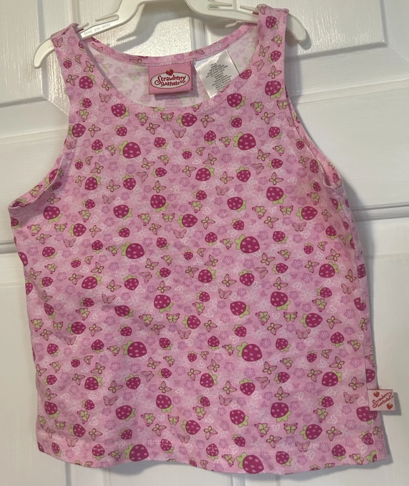 Vintage Y2K Strawberry Shortcake Tank Top Girls Youth Size 6/6X 2006 - Image 1 of 4