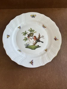 Plato de cena Herend Rothschild Bird 1524 - Imagen 1 de 3
