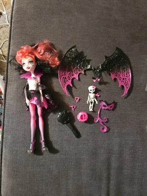 10.5” Monster High Doll In OOAK Artisan Outfit Draculara Vampire Ghouls Rule #A - Image 1 of 2