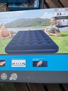 Cama de aire inflable doble Bestway. Tapa blanda - Imagen 1 de 3