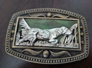 Vintage Hunting Dog CII New York Belt Buckle - Picture 1 of 4