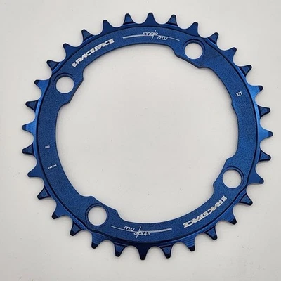 RaceFace Narrow-Wide 104mm 32T Blue Bicycle Chainring BCD NO PACKAGING - Image 1 of 2