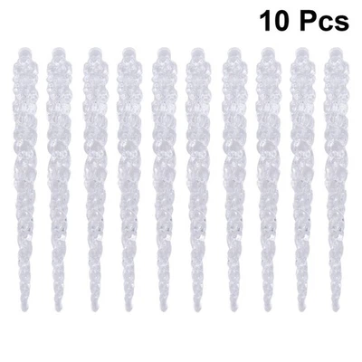  10 Pcs Wedding Decorations Transparent Ornaments Hanging Holiday - Image 1 of 4