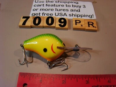 U7009 PR EARLY LEAD LIP  BRASS HARDWARE BAGLEY BALSA B FISHING LURE EXCELLENT - Image 1 of 4