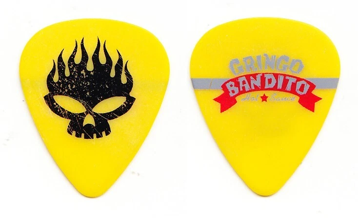 Offspring Gringo Bandito Hot Sauce Yellow Guitar Pick - 2015 Tour - Image 1 of 1