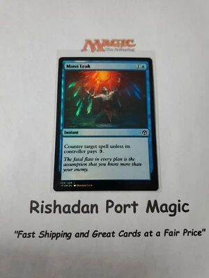 FOIL MISPRINT Mana Leak x1 Iconic Masters 1x Magic the Gathering MTG, VERY RARE! - Image 1 of 3