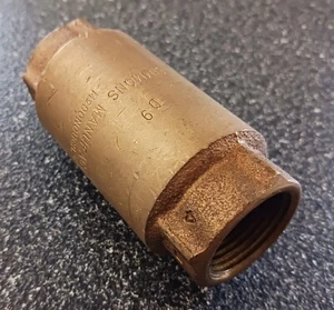 Valvola di ritegno a molla. Simmons 502 3/4" bronzo. Nuovo con scatola. Spedizione gratuita - Foto 1 di 4