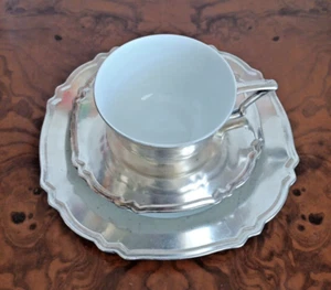 Porcelain collector's cup - tea blanket, coffee blanket 1000/1000 fine silver Bavaria - Picture 1 of 10