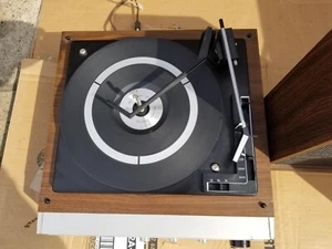 Vintage JCPenney 1321 Wood Solid State AM/FM Stereo Tuner With Turntable - Picture 1 of 10