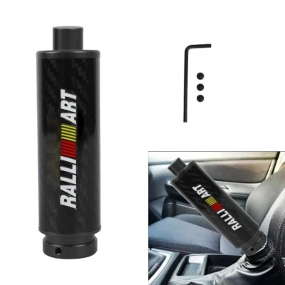 1 PIEZA RALLIART Negro Fibra de Carbono Manija de Freno de Mano Manga Montaje Universal Foto 1 de 4
